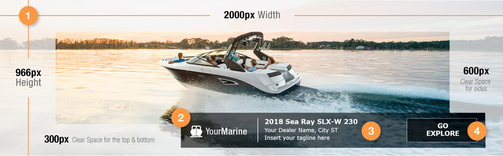 Upload your Boat Trader hero ad