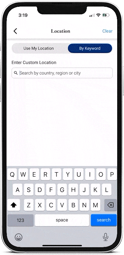 Location Search Location search demonstration