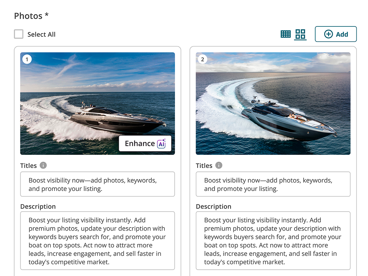 Large Grid image view option