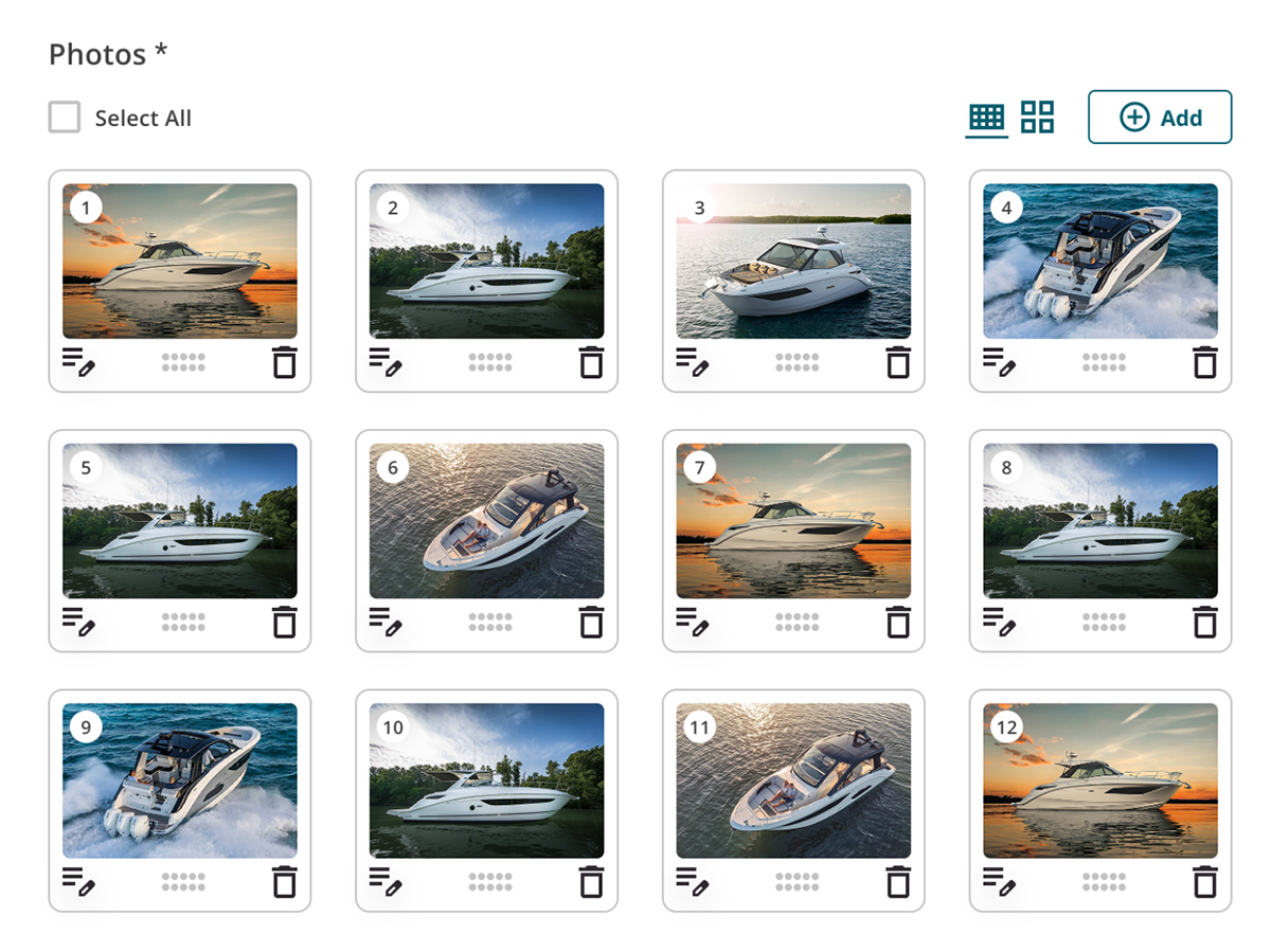 Small grid image view
