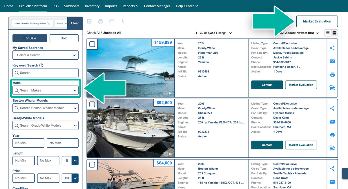 Market Evaluation Tool screenshot