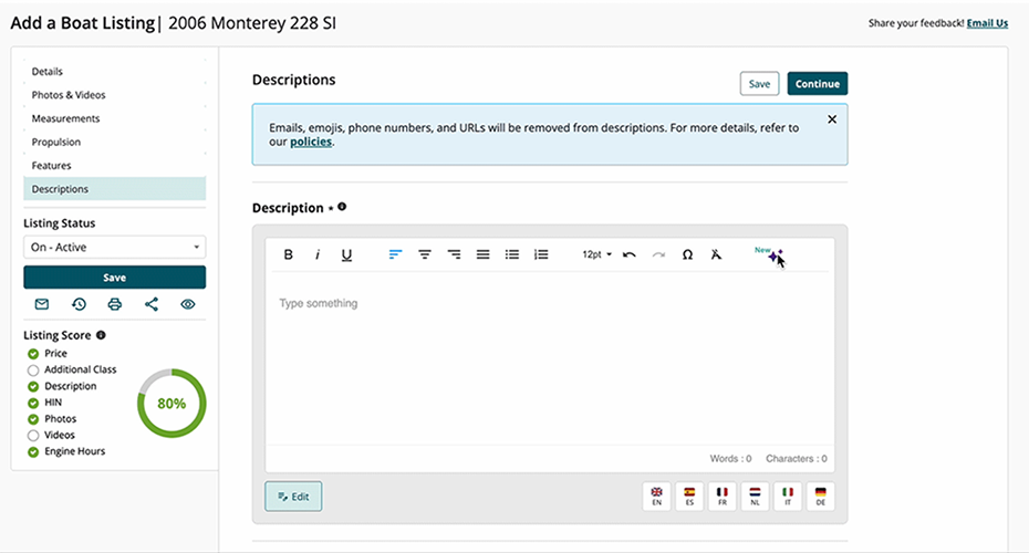 BoatWizard screenshot