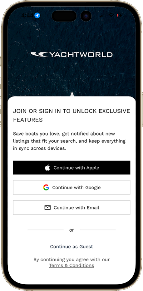 YachtWorld app login